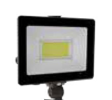 50W LED Flood Light 5 CCT Selectable with Sensor Black Finish