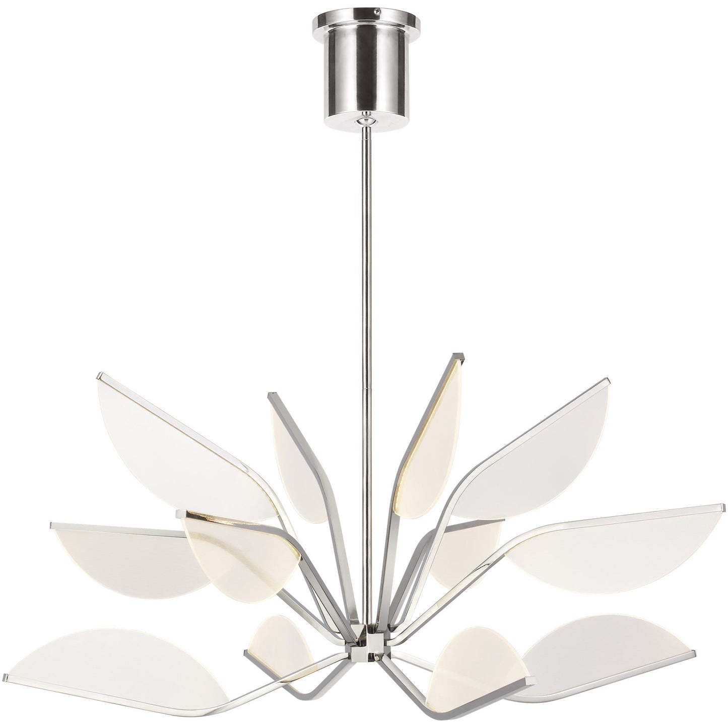 Visual Comfort Architectural 700BLT38N-LED935 Sean Lavin Belterra LED 38 inch Chandelier Ceiling Light, Integrated LED, Color Temperature 3500K, Polished Nickel Finish