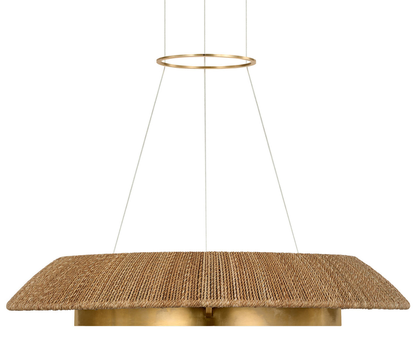 Visual Comfort Architectural SLCH56027NTHAB 27.1” Noa Chandelier, Wattage: 40W, Lumens: 1446 lm, Color Temperature 2700K, Natural/Hand Rubbed Antique Brass