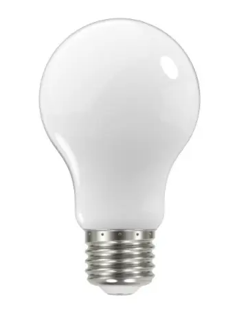 SATCO S12420 LED A19 Bulb, E26, Dimmable, Wattage 8.2W, Lumens 800 lm, Voltage 120V, Soft White, Color Temperature 3000K