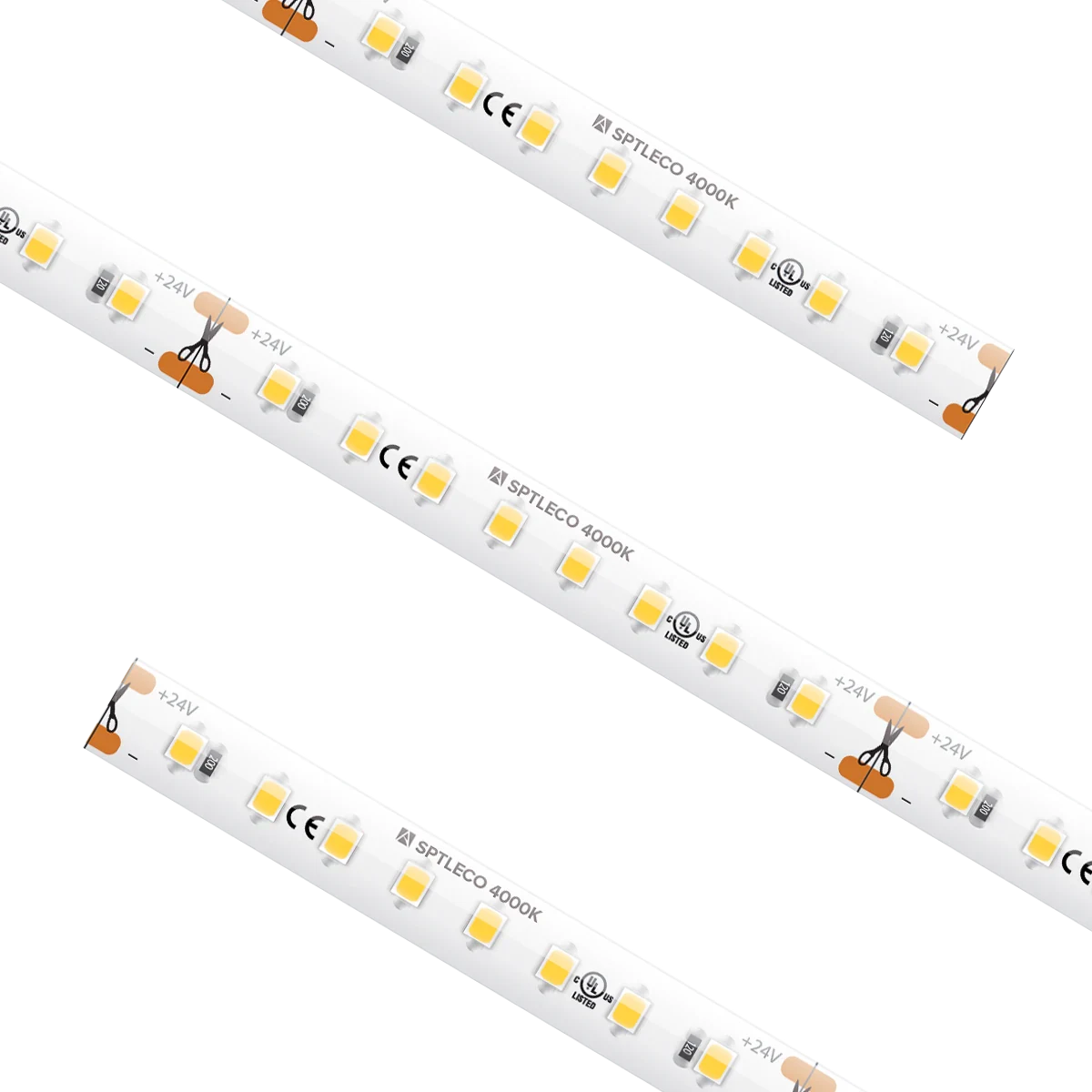 American Lighting SPTLECO-WH-CC Custom Cut Trulux Spec ECO LED Tape Light - 640Lm/FT - 4000K