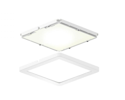 DALS Lighting 4006SQ-4K-WH 7/8" LED Square Ultra Slim Puck Recessed Light in White