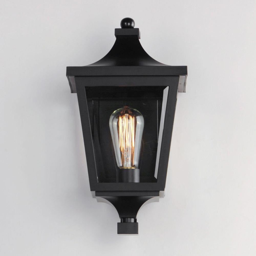 Maxim Lighting 40232CLBK Sutton Place VX 1 Light Black Outdoor Wall Lantern - Front View