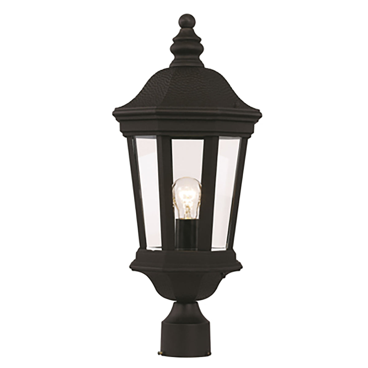 Trans Globe Lighting 40403 BK Westfield 1 Light 22 inch Black Post Mount Light