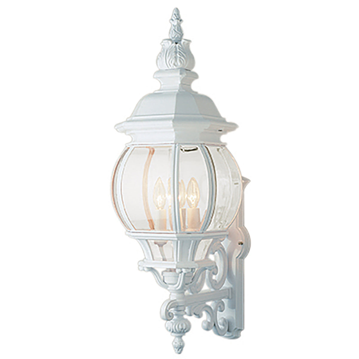 Trans Globe Lighting 4052 WH Francisco 4 Light White Outdoor Wall Lantern