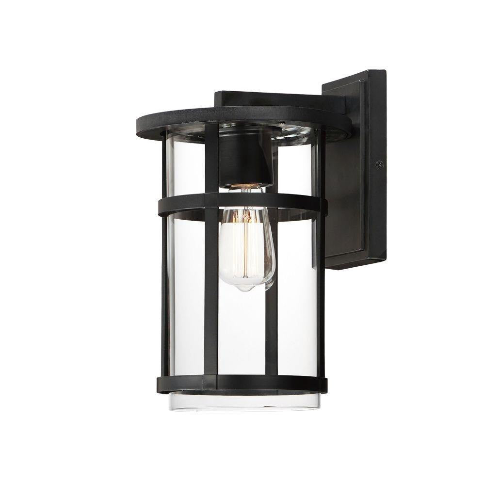 Maxim Lighting 40623CLBK Clyde 1 Light 14 inch Black Outdoor Wall Lantern - main view