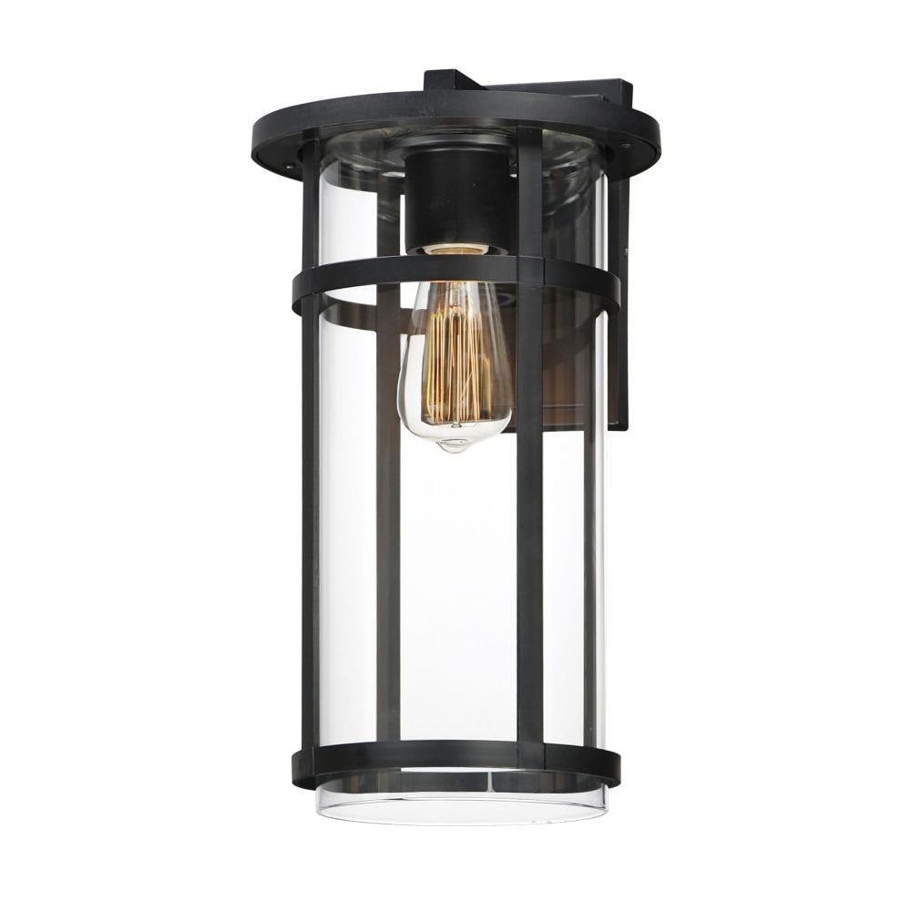 Maxim Lighting 40625CLBK Clyde 1 Light 17 inch Black Outdoor Wall Lantern - product studio shot