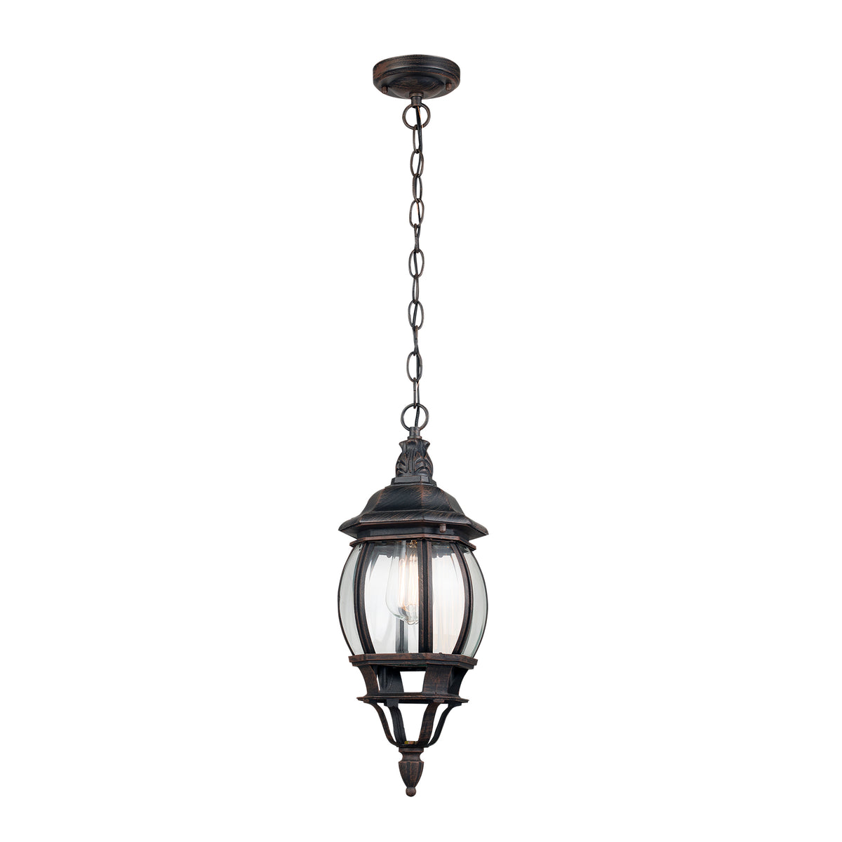 Trans Globe Lighting 4065 RT Parsons rust outdoor hanging lantern ceiling light
