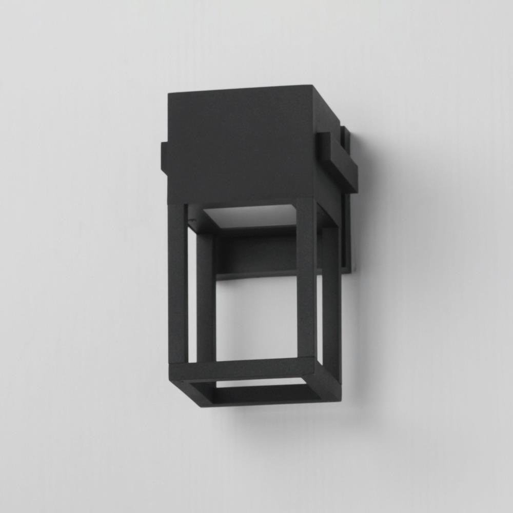 Maxim Lighting 40671BK Strand VX Matte Black Outdoor Wall Light Side Angle View