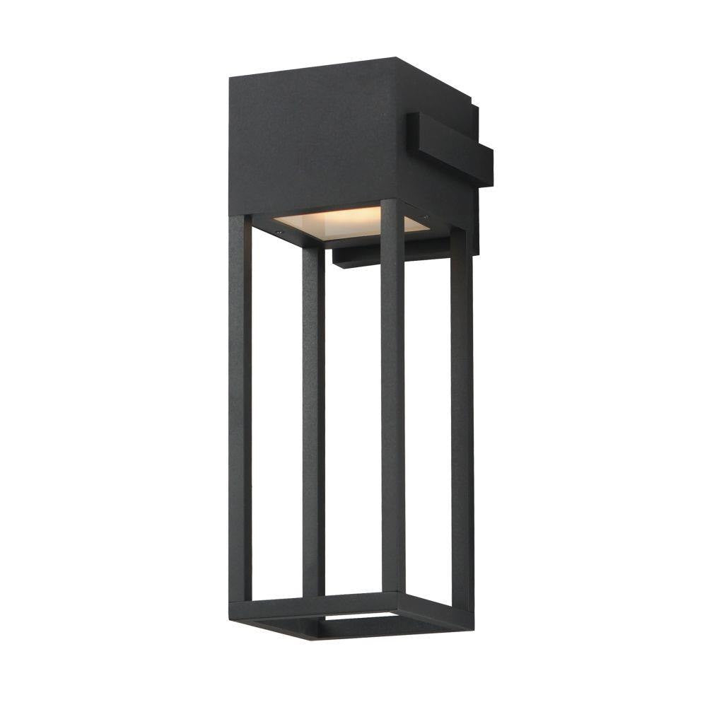 Maxim Lighting 40674BK Strand VX 1 Light 18 Inch Matte Black Outdoor Wall Mount Light