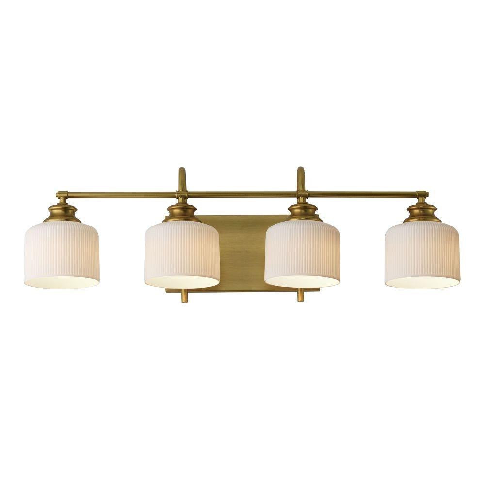 Maxim Lighting 21494WTOI Bisque 4 Light 32 inch Oil Rubbed Bronze Bath Vanity Wall Light