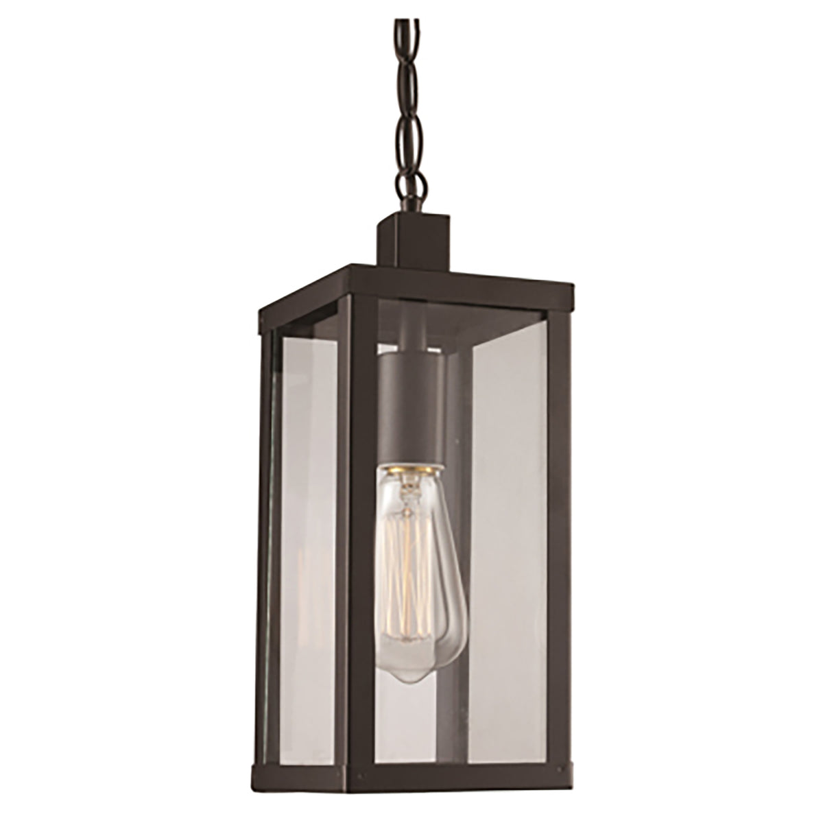 Trans Globe Lighting 40756 BK Oxford black hanging lantern ceiling light