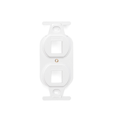 Leviton 41087-2WP QUICKPORT™ Duplex Type 106 Insert, 2-Port, White