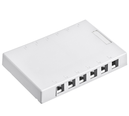 Leviton 41089-12W Surface-Mount QUICKPORT™ Box, 12-Port, White