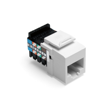 Leviton 41108-RW8 Voice Grade QUICKPORT™ Jack, 8P8C, White