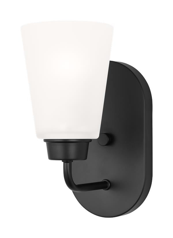 Generation Lighting 4115201EN3-112 Kerrville 1 Light Midnight Black Bath Vanity Wall Light