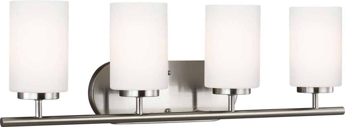 Generation Lighting Oslo 4 light brushed nickel bath vanity wall light