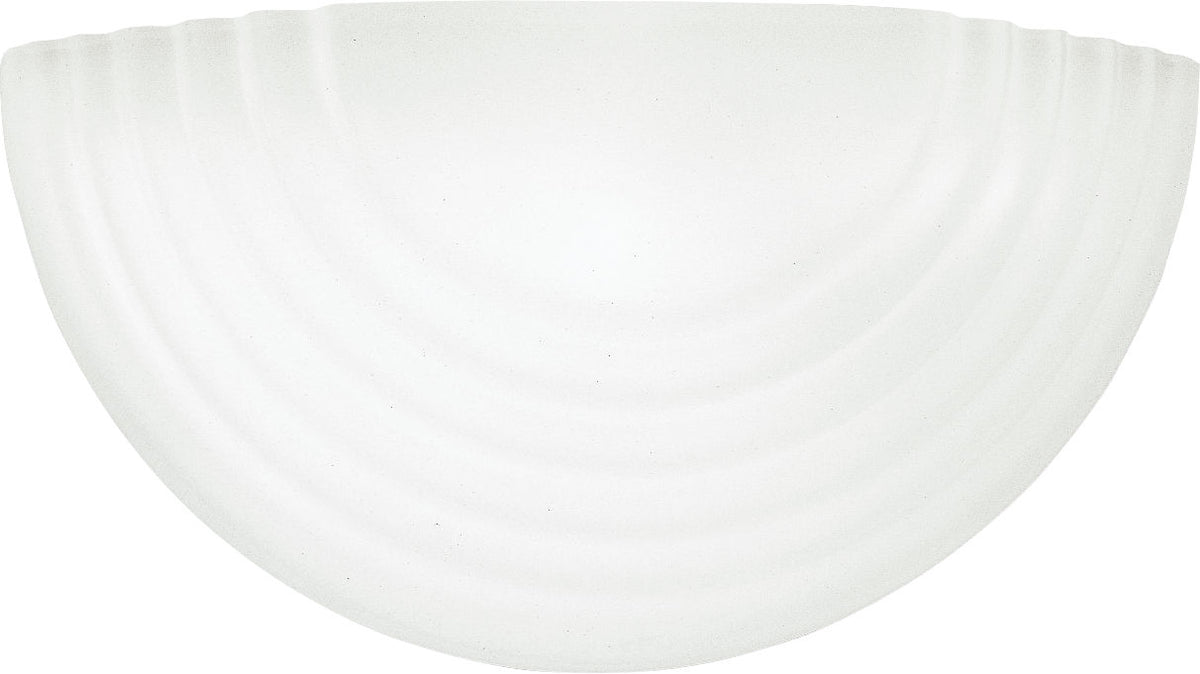 Generation Lighting 4123-15 Stepped Glass 1 Light White Bath Vanity Wall Light