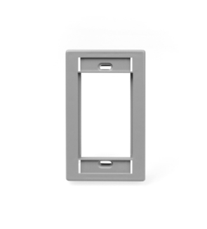 Leviton 41290-SMG Single-Gang MOS Wallplate, Gray