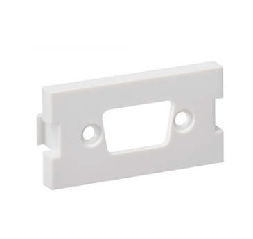 Leviton 41291-DBW VGA HD15 Empty MOS Module, White (HD15 Connector not included)