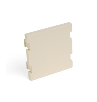 Leviton 41292-2BT Blank MOS Module, 2 Units High, Light Almond