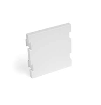 Leviton 41292-2BW Blank MOS Module, 2 Units High, White