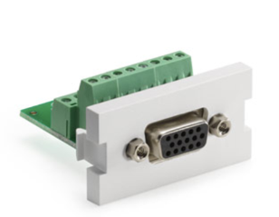 Leviton 41295-HDW VGA Hd15 Video Screw-terminal MOS Module, White Finish