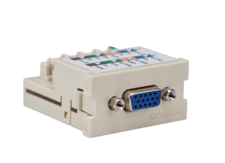 Leviton 41295-VMI VGA 110-termination MOS Monitor Module, Ivory Finish