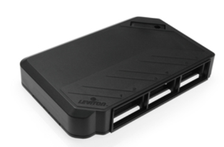 Leviton 41296-MME Mos Surface Mount Box, Black Finish