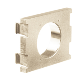 Leviton 41297-2PT Mos Passthrough Module, 1.5 Units High, Light Almond Finish