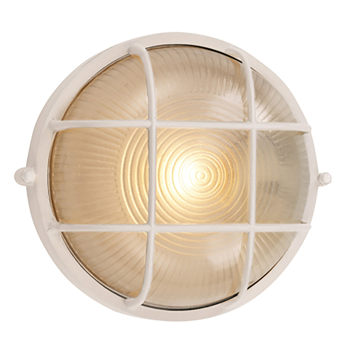 Trans Globe Lighting 41515 WH Aria white round bulkhead wall light