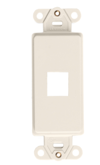 Leviton 41641-T Quickport, Decora Insert, 1-Port, Light Almond Finish