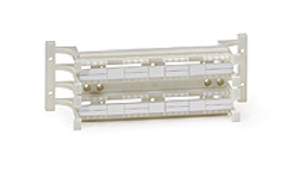 Leviton 41D6A-1F4 Cat 6a 110-style Wiring Block Kit, Includes 64-port Block w/ Legs, Labels, And (16) C-4 Clips