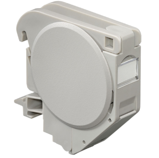 Leviton 42089-1DN Universal Quickport, Din Rail Module, Gray Finish