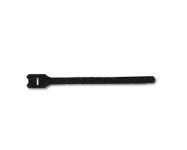 Leviton 43108-8 8 inch Recloseable Hook & Loop Tie Wraps, Black (25 per pack)