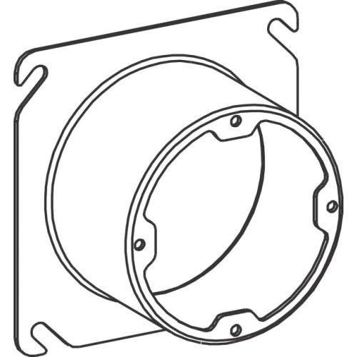Orbit 43200X 4S 2" Raised Steel Plaster Ring Dual Direction