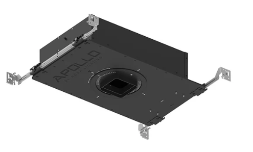 NORA Lighting NHAPIC-3S05L12755DC 3" Apollo Square IC Air-Tight Housing with Field Changeable Optics, 1000 Lumen, 120-277V, 0.5" to 0.875" Ceiling Thickness, Color Temperature 2700K, Beam Angle Flood (55°)