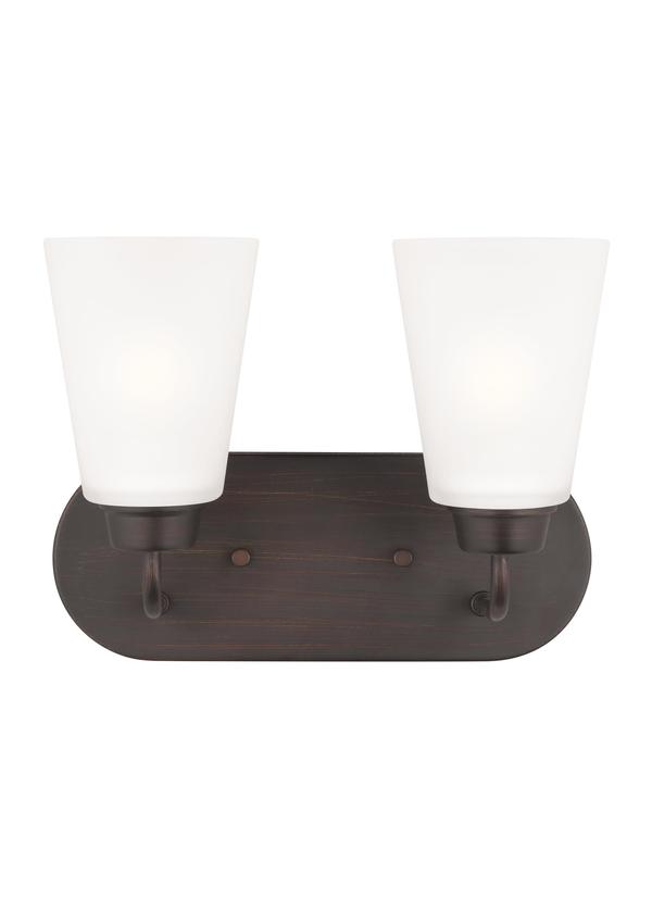Generation Lighting 4415202-710 Kerrville 2 light bronze bath vanity wall light