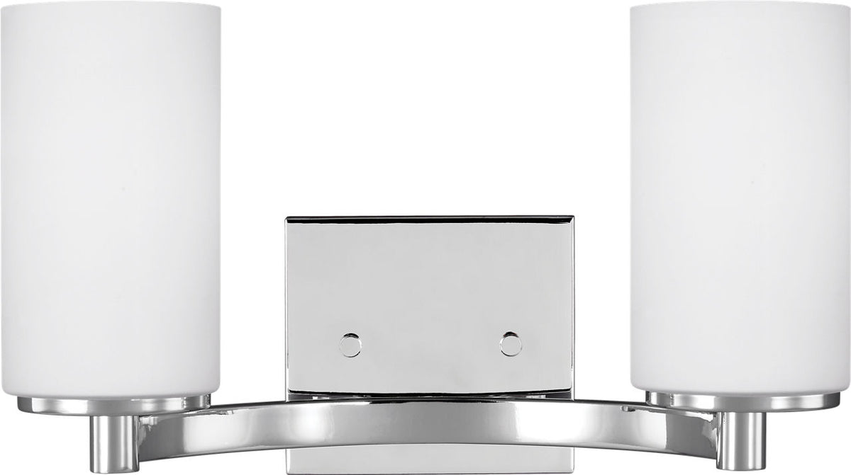 Generation Lighting Hettinger 2 light chrome bath vanity wall light