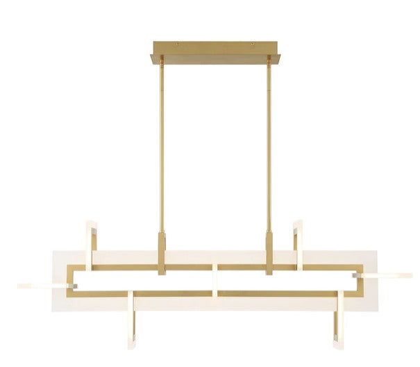 Eurofase Lighting 45719-011 Inizio LED 1 Light 10 inch Chandelier Ceiling Light Gold Finish