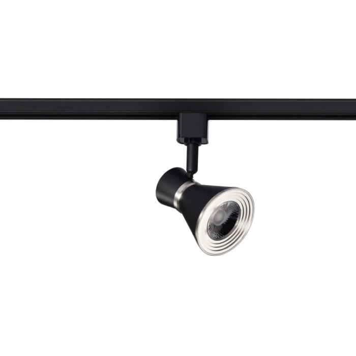 Nuvo TH634 LED Cinch Track Head, Wattage 12W, Color Temperature 3000K, 24° Beam, Matte Black / Brushed Nickel