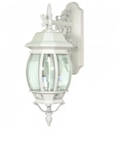 Nuvo 60-891 22.75 in. Central Park Wall Lantern, Clear Beveled Panels, Wattage 60W, Clear Beveled Panels