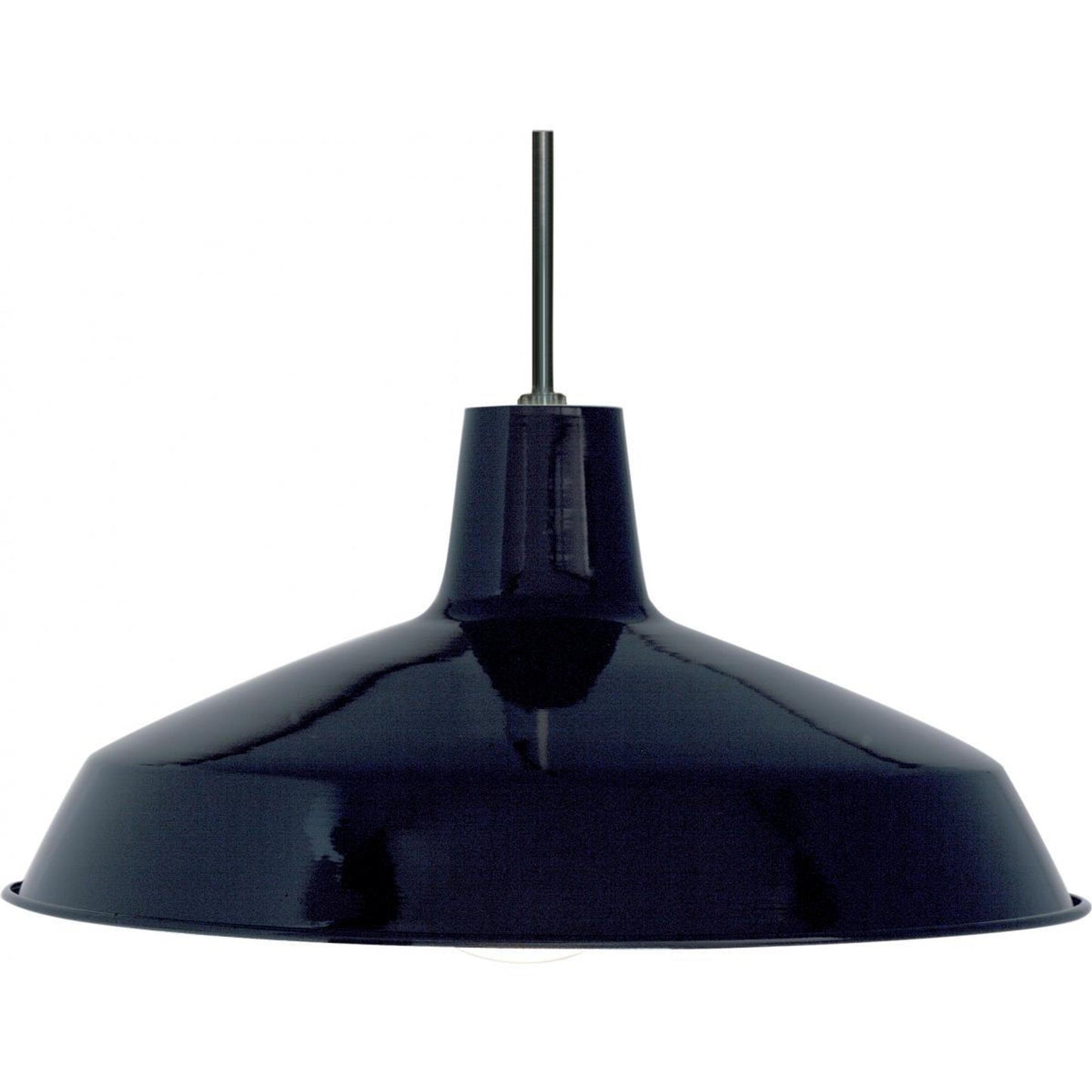 Nuvo SF76-284 1 Light 16" Pendant Light Fixture, Lamp Dependent, Black Finish