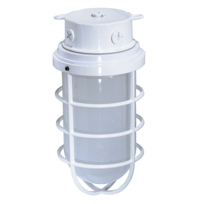 Nuvo SF76-618 11" 1-Light Vapor Proof Fixture, Surface Mount, Frosted Glass, White, Voltage 120V