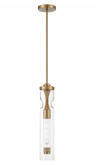 Eurofase Lighting 46430-014 Mistero 24 inch Clear Glass Mini LED Pendant Ceiling Light, Brushed Gold Finish