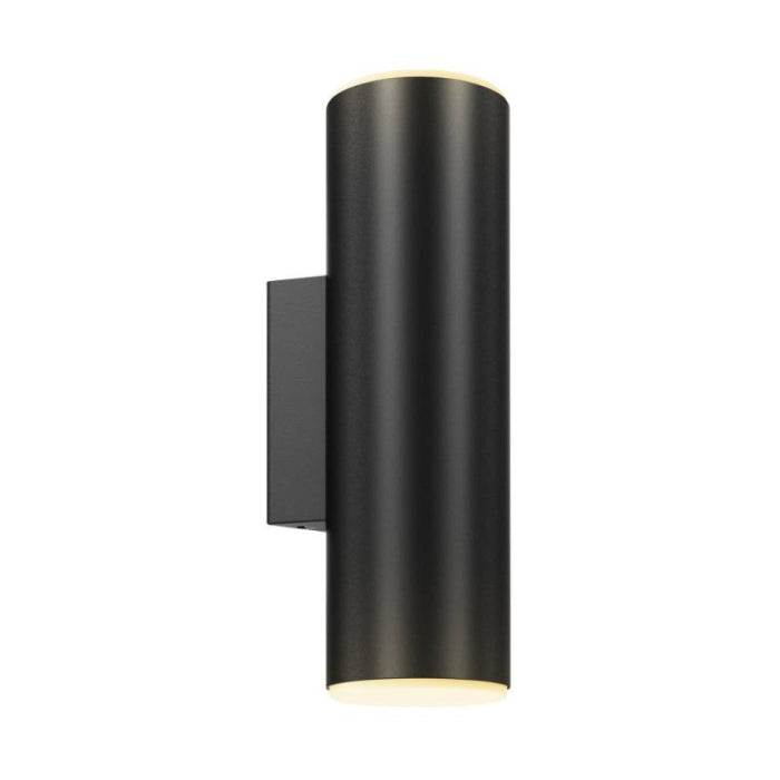 DALS Lighting LEDWALL-A-BK Aden Round LED Cylinder, Color Temperature 3000K, Lumens 2,100 Lm, Voltage 120V, Black