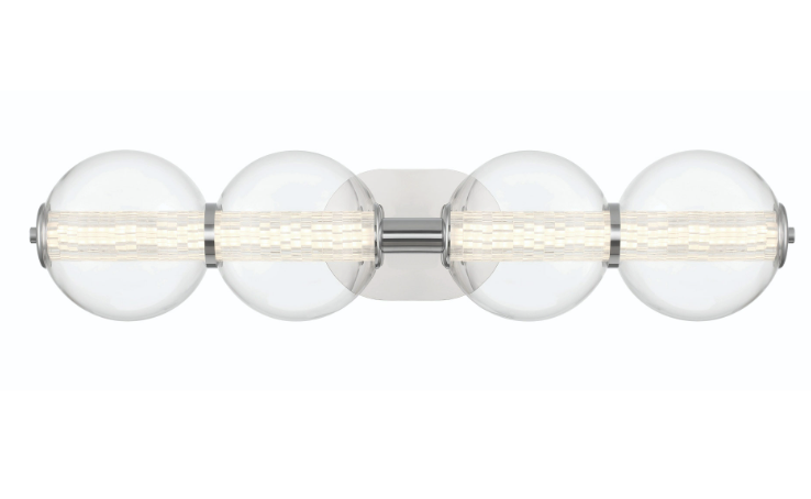 Eurofase Lighting 46810-014 Atomo LED 29.75 inch Chrome Vanity Wall Sconce Wall Light