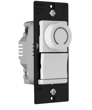 Wattstopper DRSC53PBKV Decorator Rotary DR Series Fan Speed Control, Black