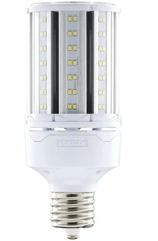Satco S49394 LED Corn Bulb, Ballast Bypass, EX39, Wattage 54W, Lumens 7452 lm, Voltage 100V-277V, Color Temperature 5000K