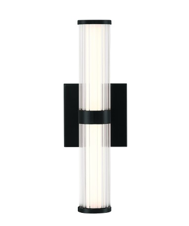 Eurofase Lighting 47123-021 Fayton - 14'' Integrated LED Outdoor Wall Sconce - 36V - 14W - 985 Lumens - 3000K Warm White - Dimmable - Matte Black